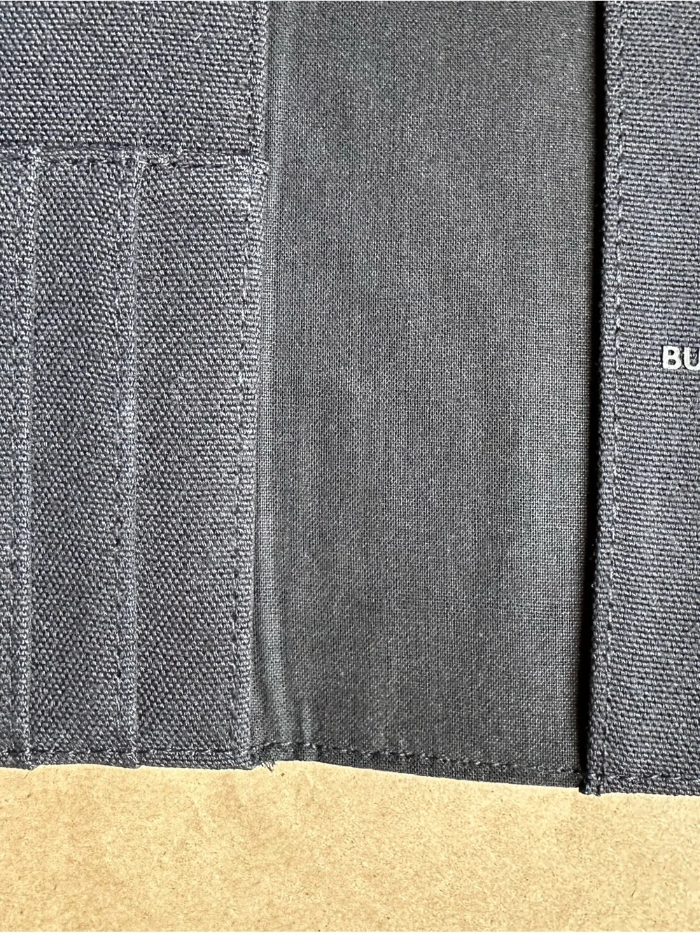 New BURBERRY Black Passport Holder Travel Wallet Canvas Card Case.